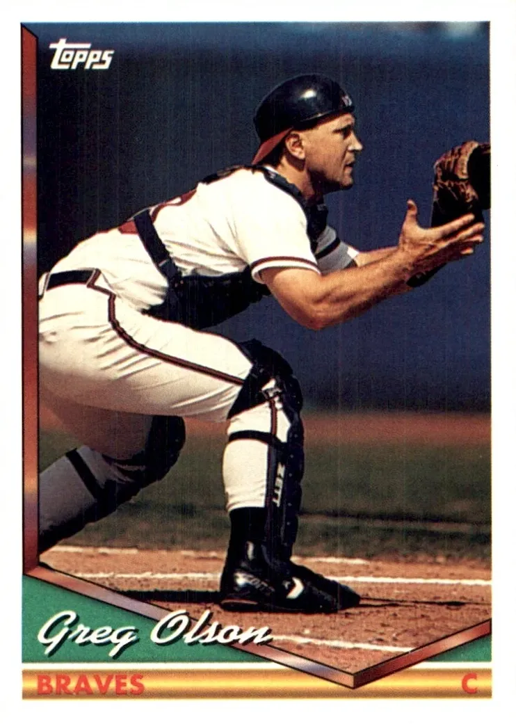 1994 Topps Baseball Spanish Greg Olson #346
