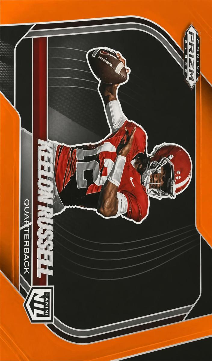 2025 Panini Prizm Black Football Orange Keelon Russell #181