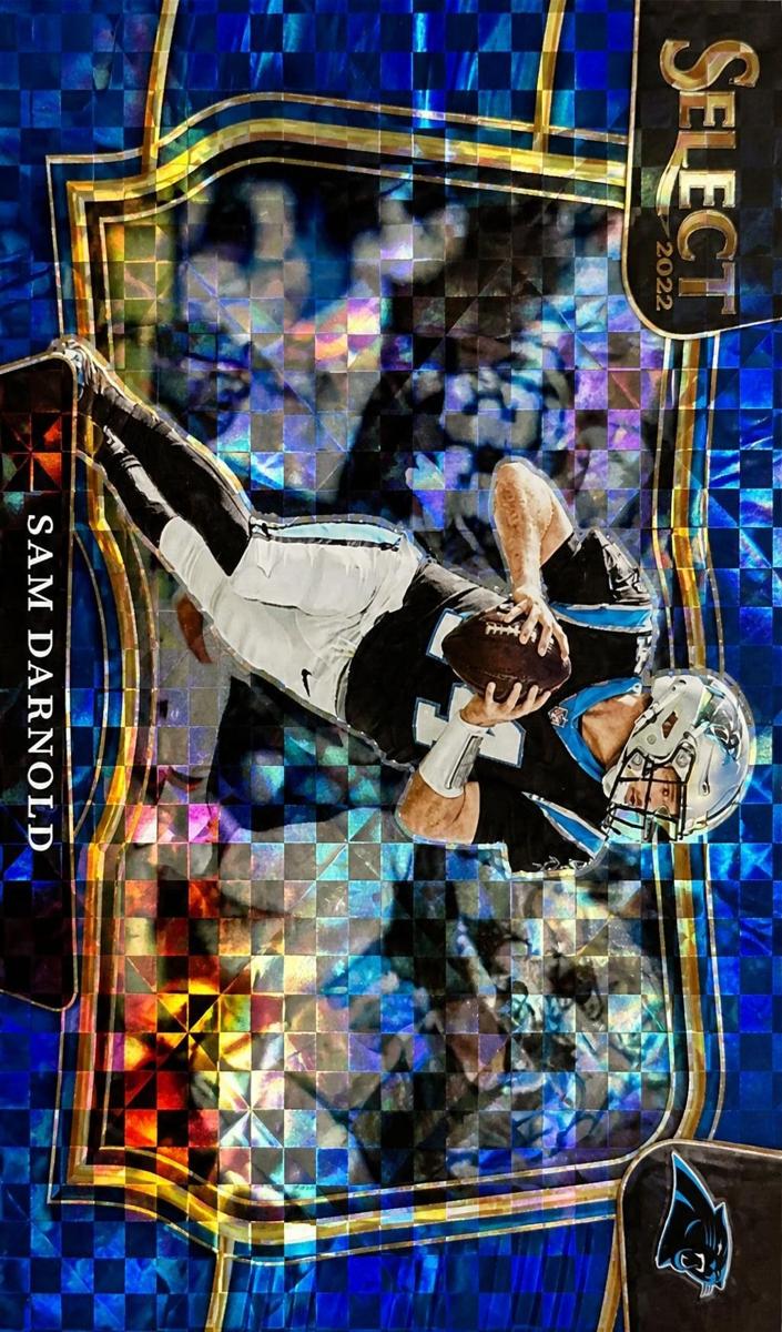 2022 Panini Select Football Blue Prizm Sam Darnold #471