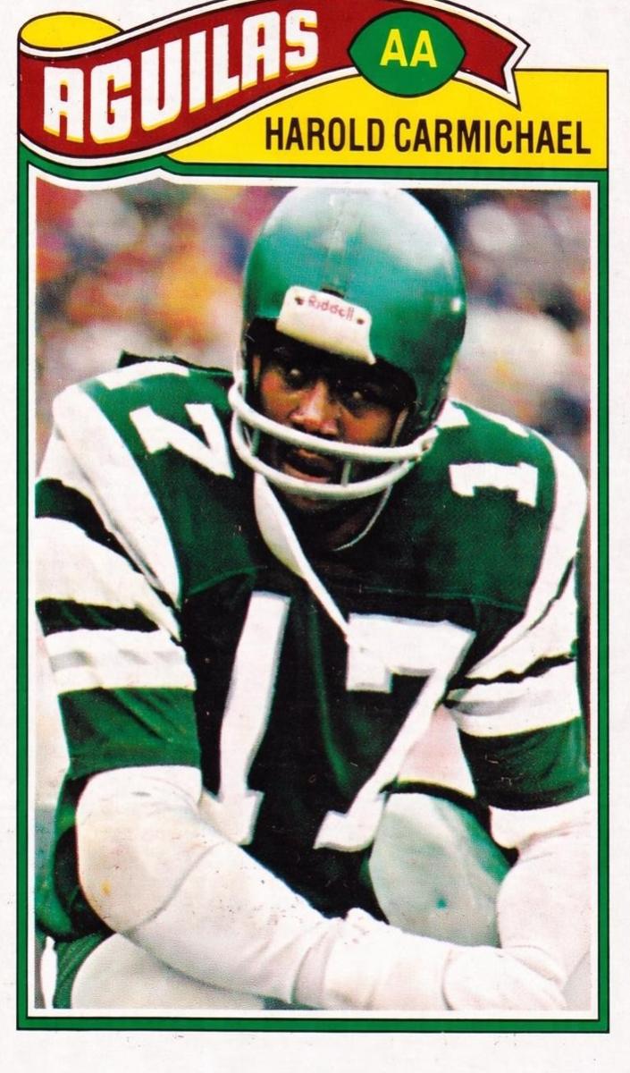 1977 Topps Mexican Football Harold Carmichael #144 PSA 4