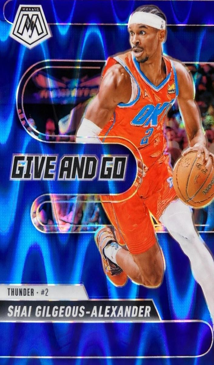 2024 Panini Mosaic Basketball Blue Seismic Shai Gilgeous-Alexander #2