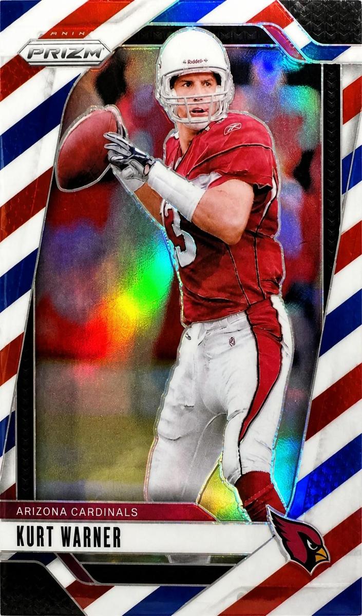 2024 Panini Prizm Football Red White and Blue Kurt Warner #8