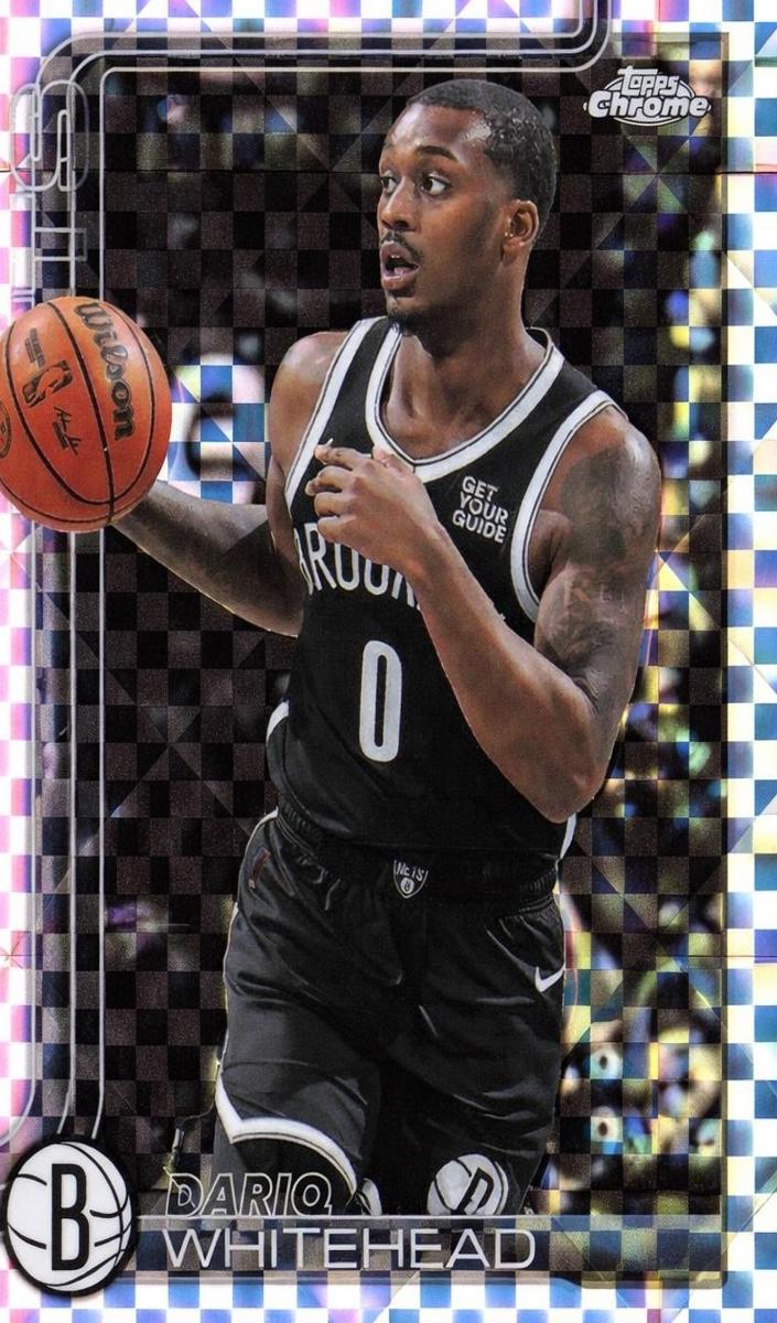 2025 Topps Chrome Basketball X-Fractor Dariq Whitehead #91
