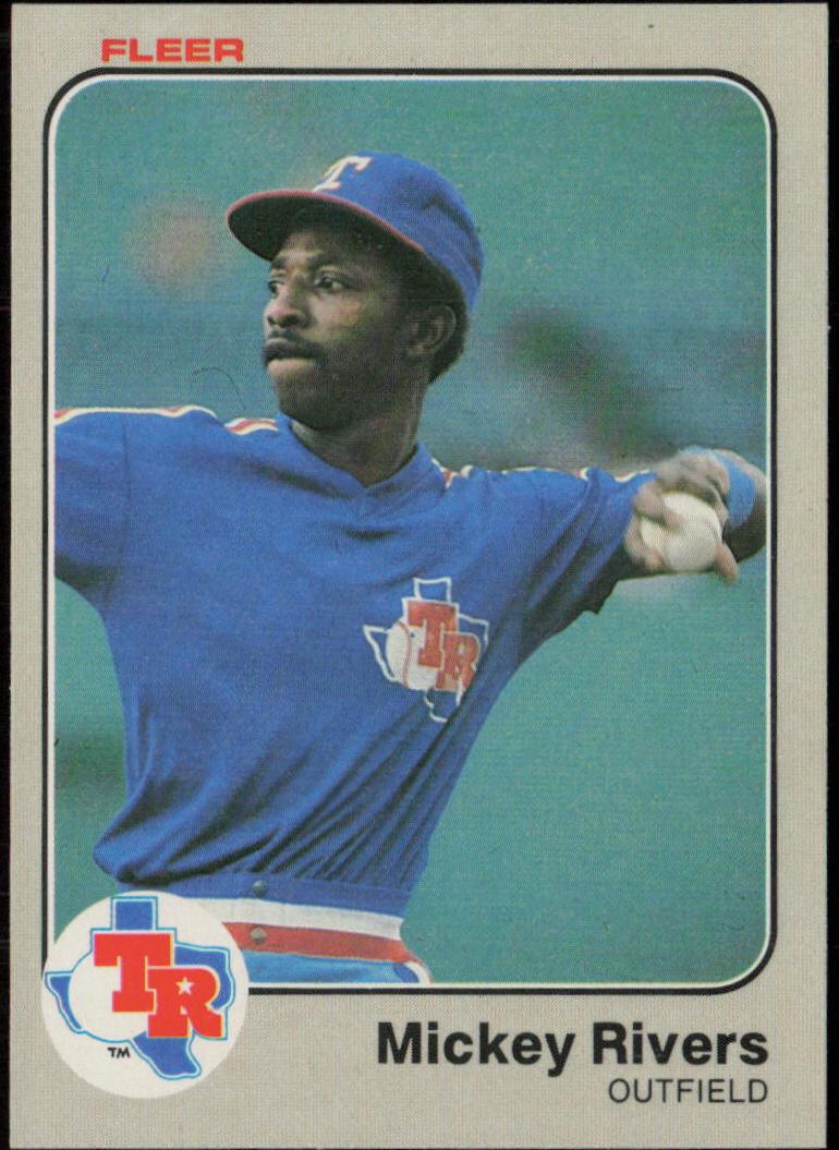 1983 Fleer Baseball Mickey Rivers #576 PSA 8.5