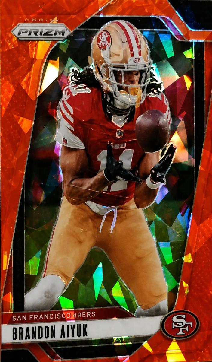 2024 Panini Prizm Football Orange Ice Brandon Aiyuk #251
