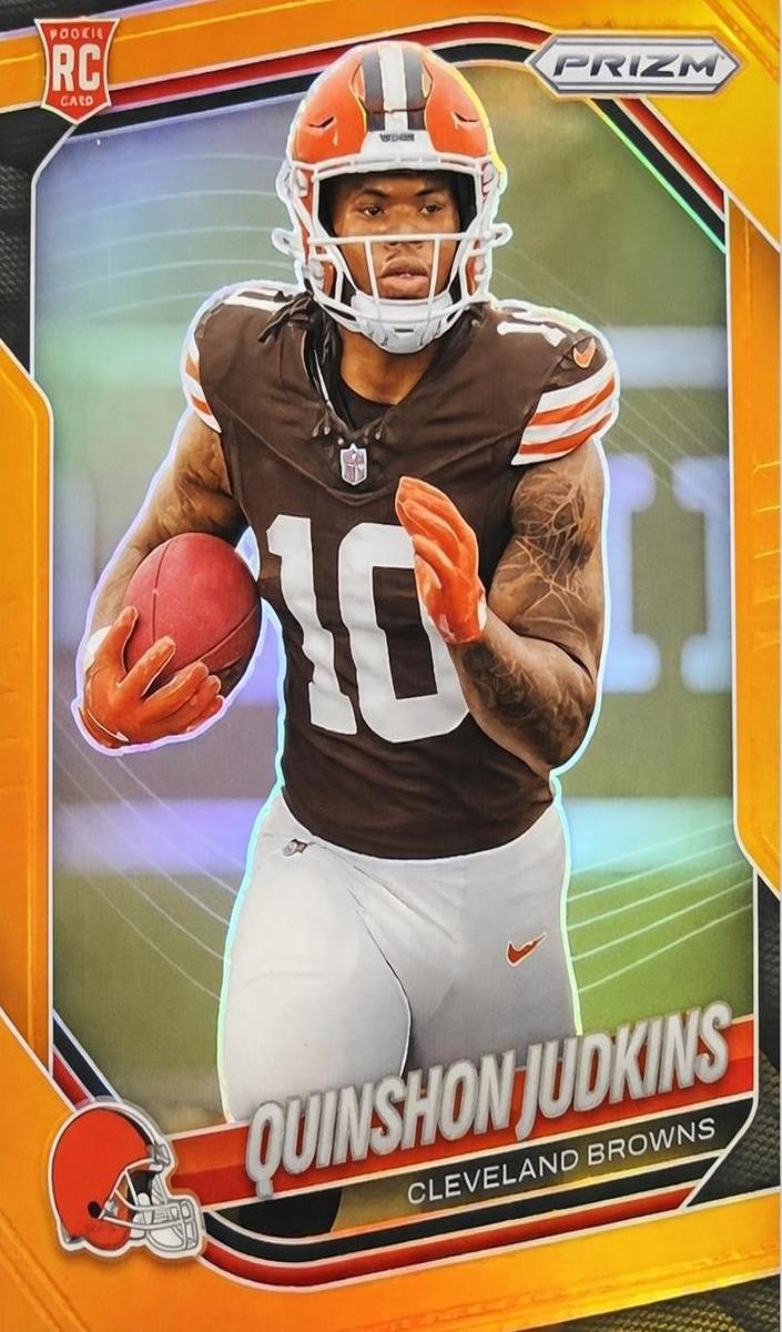 2025 Panini Prizm Football Orange Quinshon Judkins #313