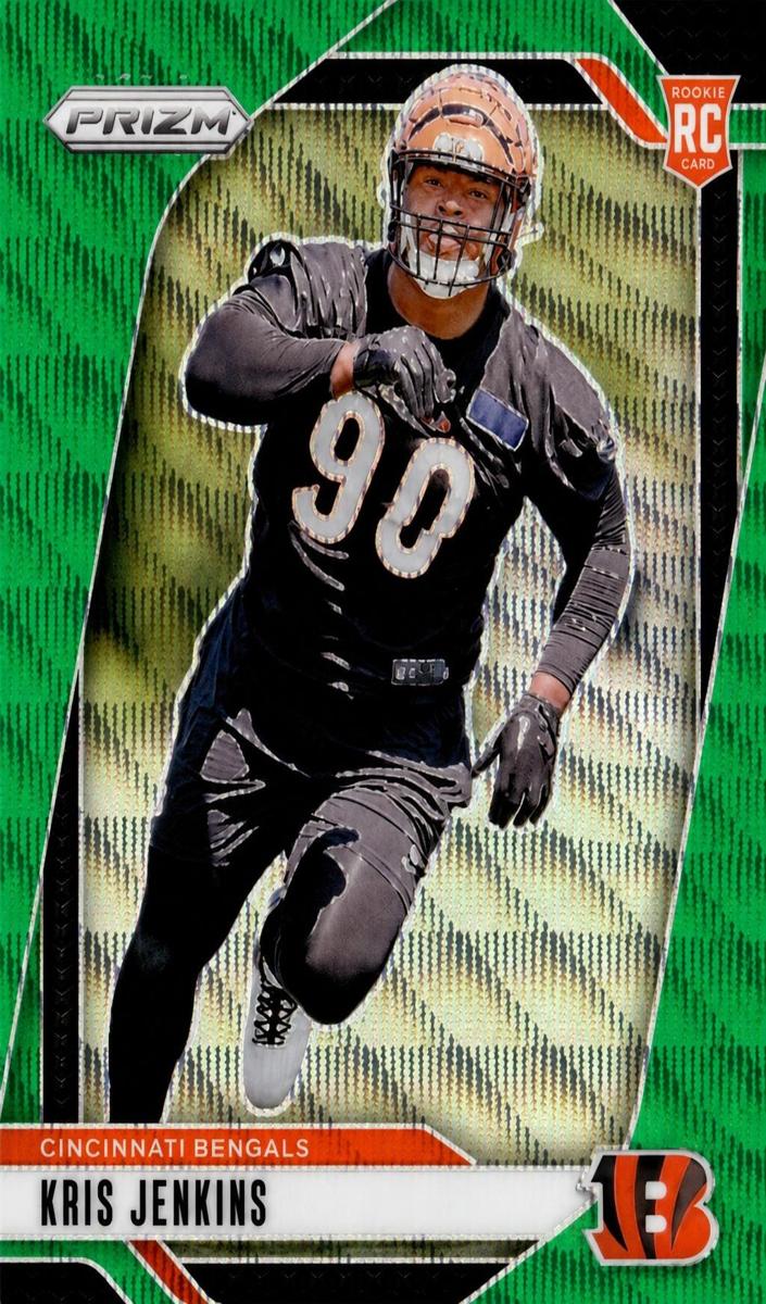 2024 Panini Prizm Football Green Wave Kris Jenkins #364