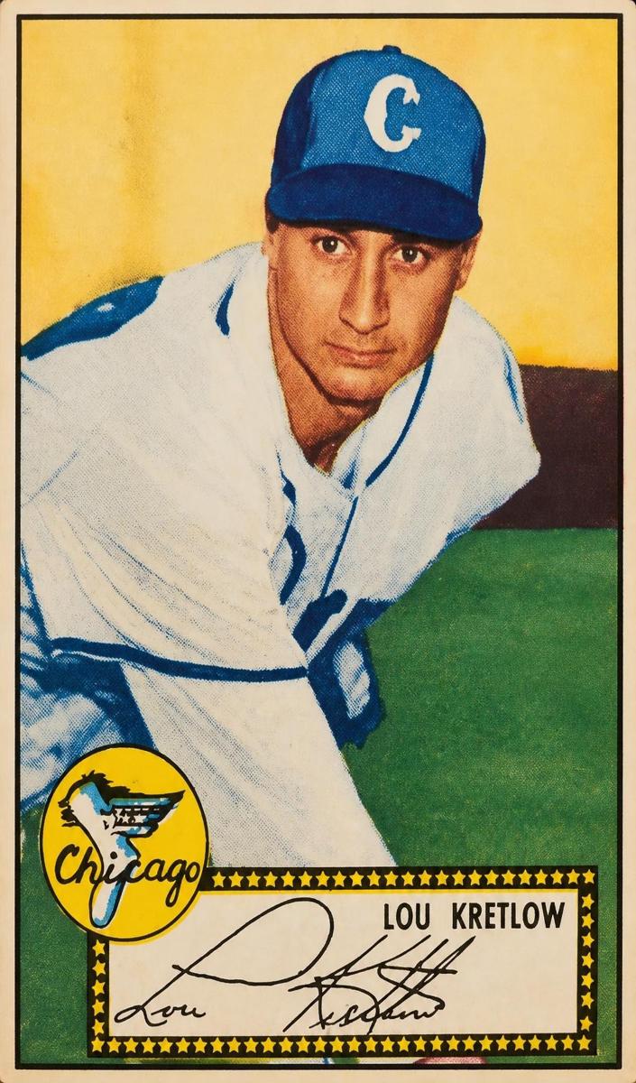 1952 Topps Baseball Lou Kretlow #42
