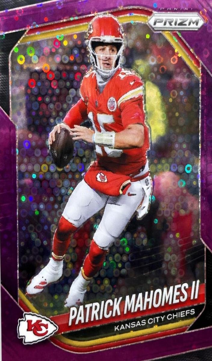 2025 Panini Prizm Football No Huddle Purple Patrick Mahomes II #26