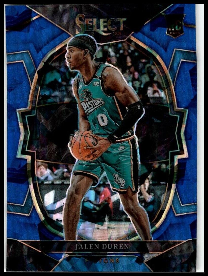 2022 Panini Select Basketball Blue Cracked Ice Jalen Duren #98 PSA 10