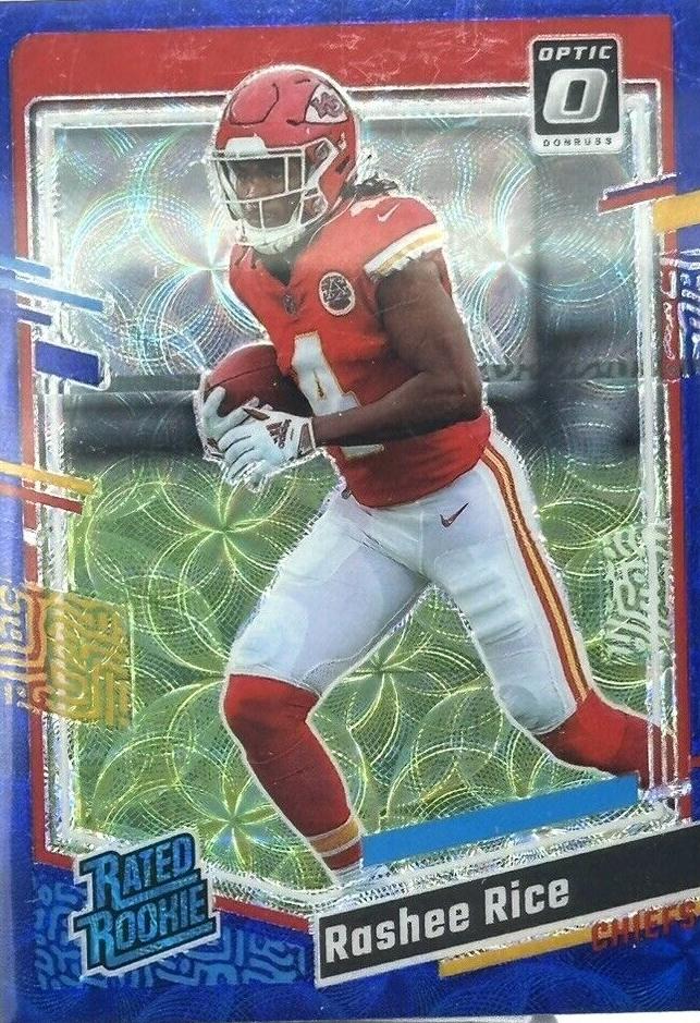 2023 Donruss Optic Football Blue Scope Rashee Rice #257 PSA 10