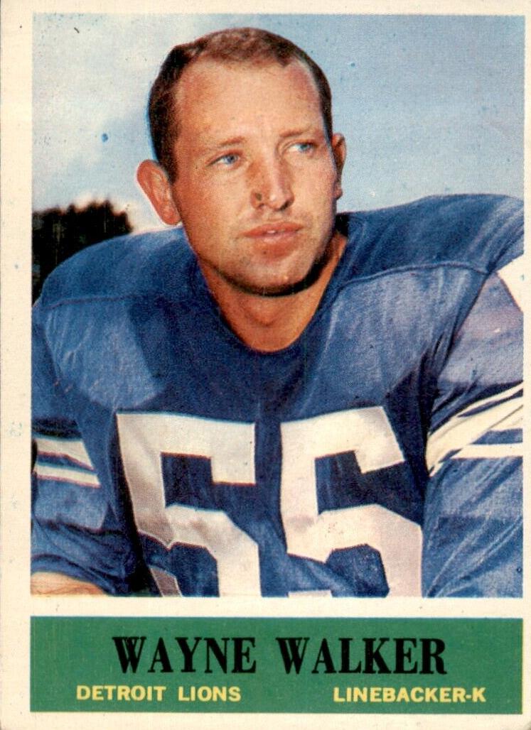 1964 Philadelphia Football Wayne Walker #68