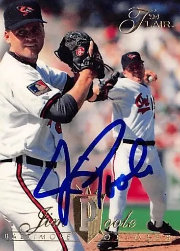 1994 Flair Baseball Jim Poole #7