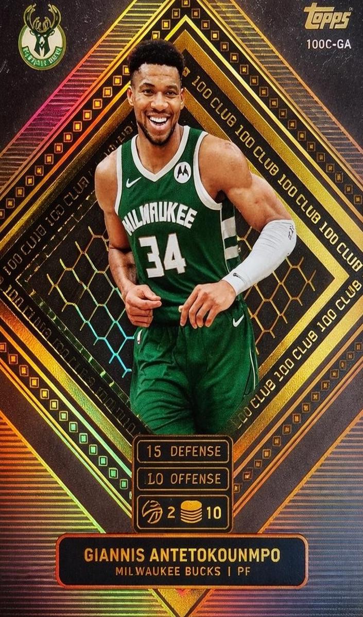 2025 Topps Match Attax Basketball Giannis Antetokounmpo #100C-GA PSA 10
