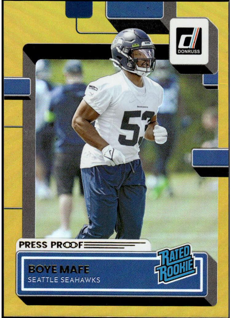 2022 Panini Donruss Football Press Proof Premium Boye Mafe #368
