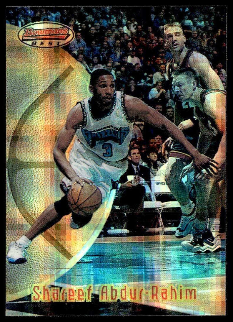 1997 Bowman's Best Basketball Atomic Refractor Shareef Abdur-Rahim #32
