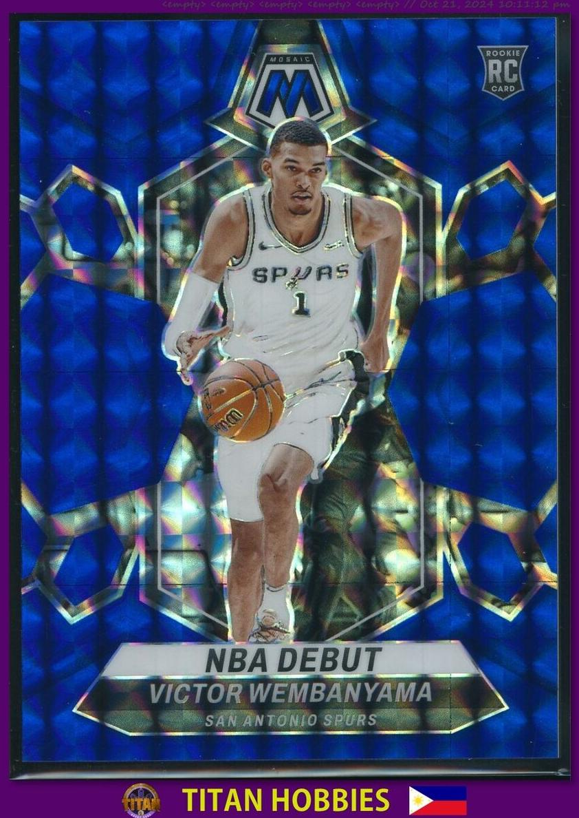 2023 Panini Mosaic Basketball Blue Victor Wembanyama #257