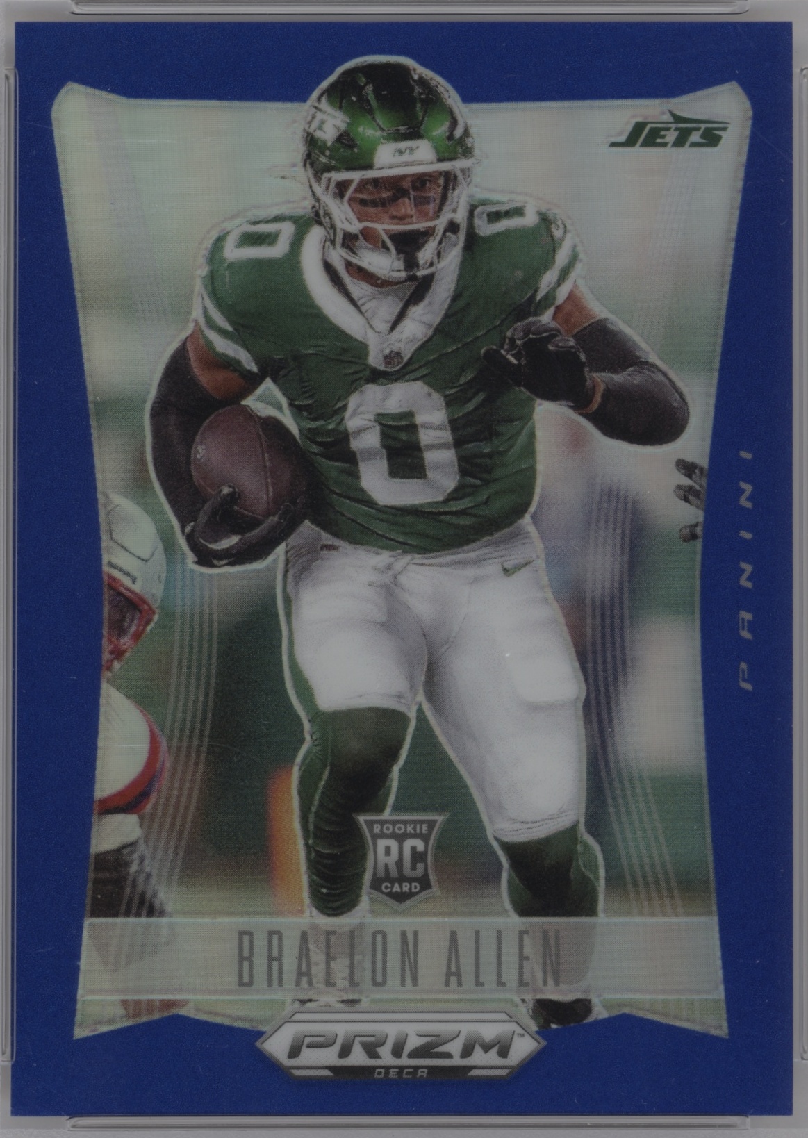 2024 Panini Prizm Deca Football Blue Braelon Allen #233 PSA 10