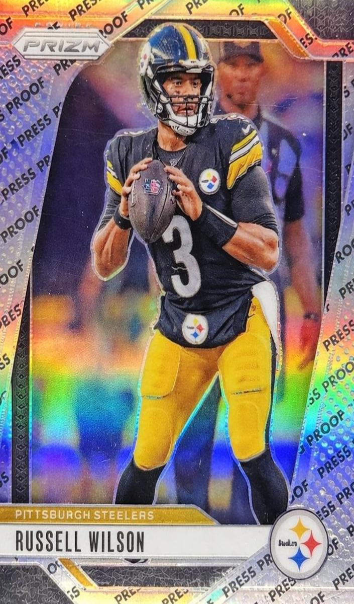 2024 Panini Prizm Football Press Proof Russell Wilson #240 PSA 8.5