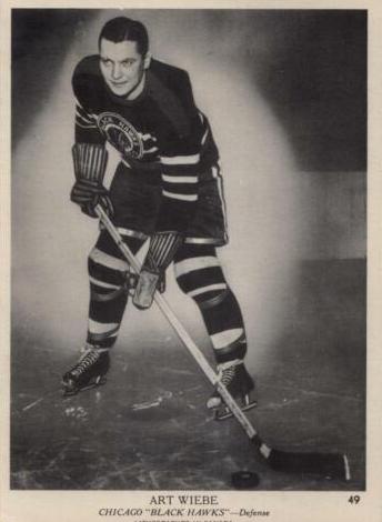 1939 O-Pee-Chee V301-1 Hockey Art Wiebe #49 PSA 4