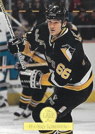 1994 Leaf Hockey Mario Lemieux #1 PSA 8