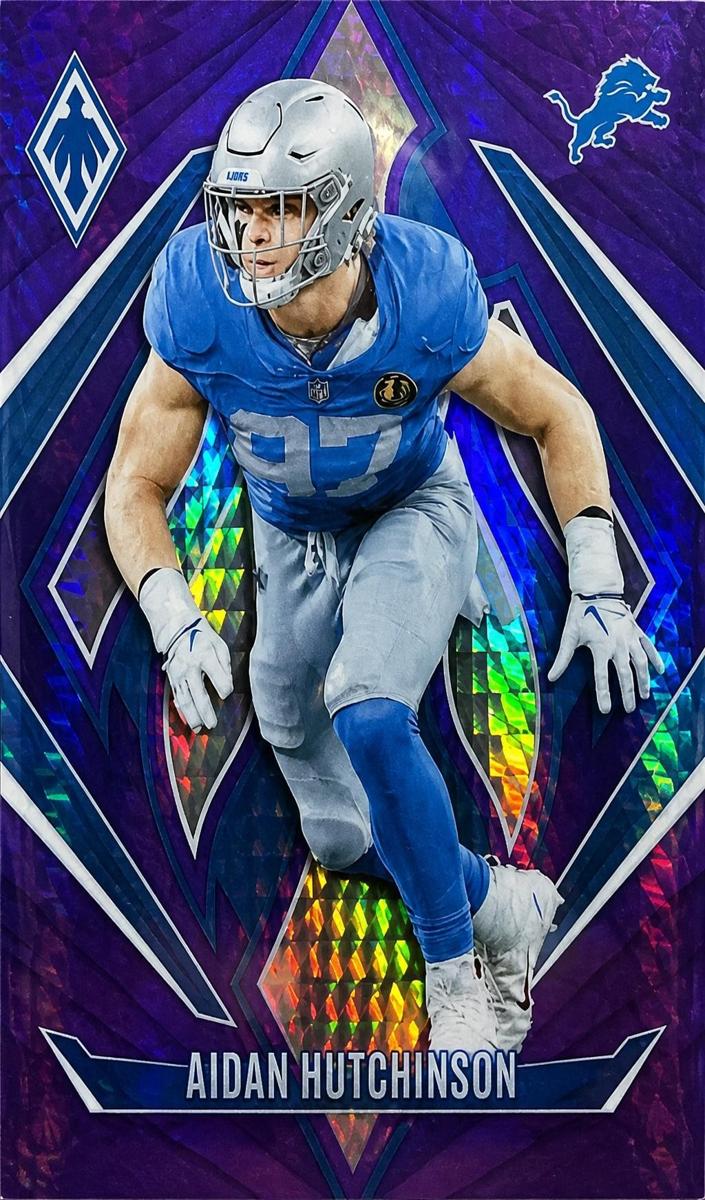 2024 Panini Phoenix Football Purple Hyper Aidan Hutchinson #4