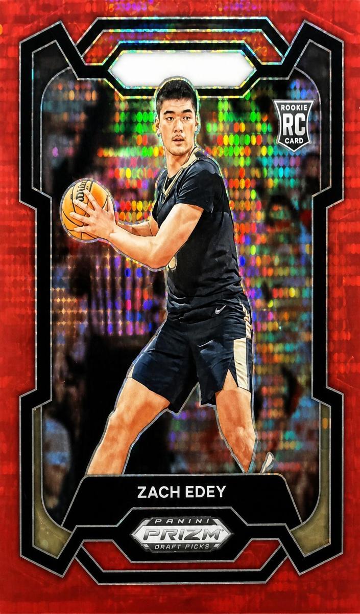 2024 Panini Prizm Draft Picks Basketball Red Pulsar Zach Edey #1