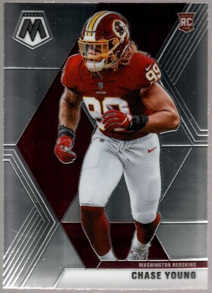 2020 Panini Mosaic Football Chase Young #202 PSA 9