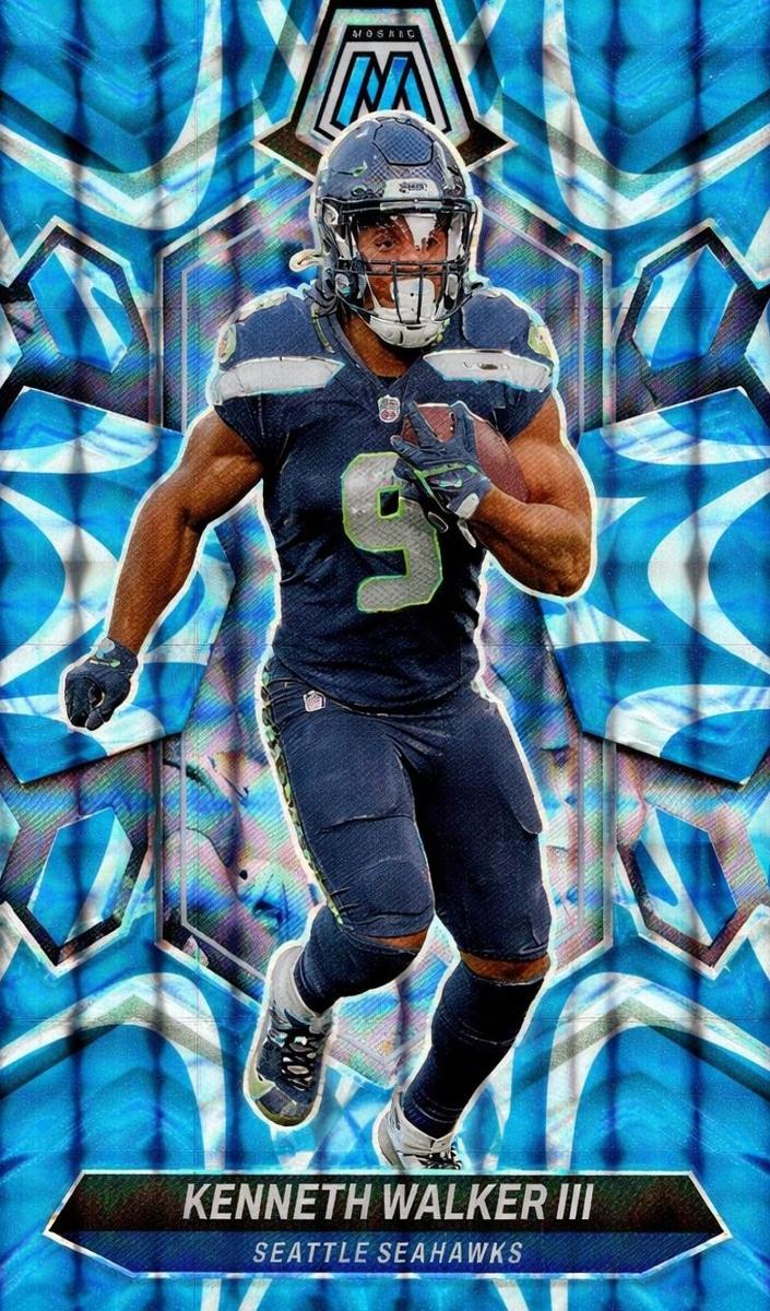2024 Panini Mosaic Football Reactive Blue Kenneth Walker III #198