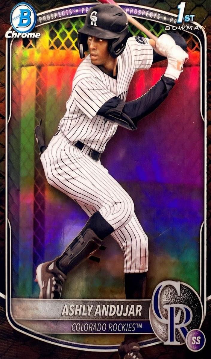 2025 Bowman Chrome Prospects Baseball Reptilian Refractor Ashly Andujar #BCP-20