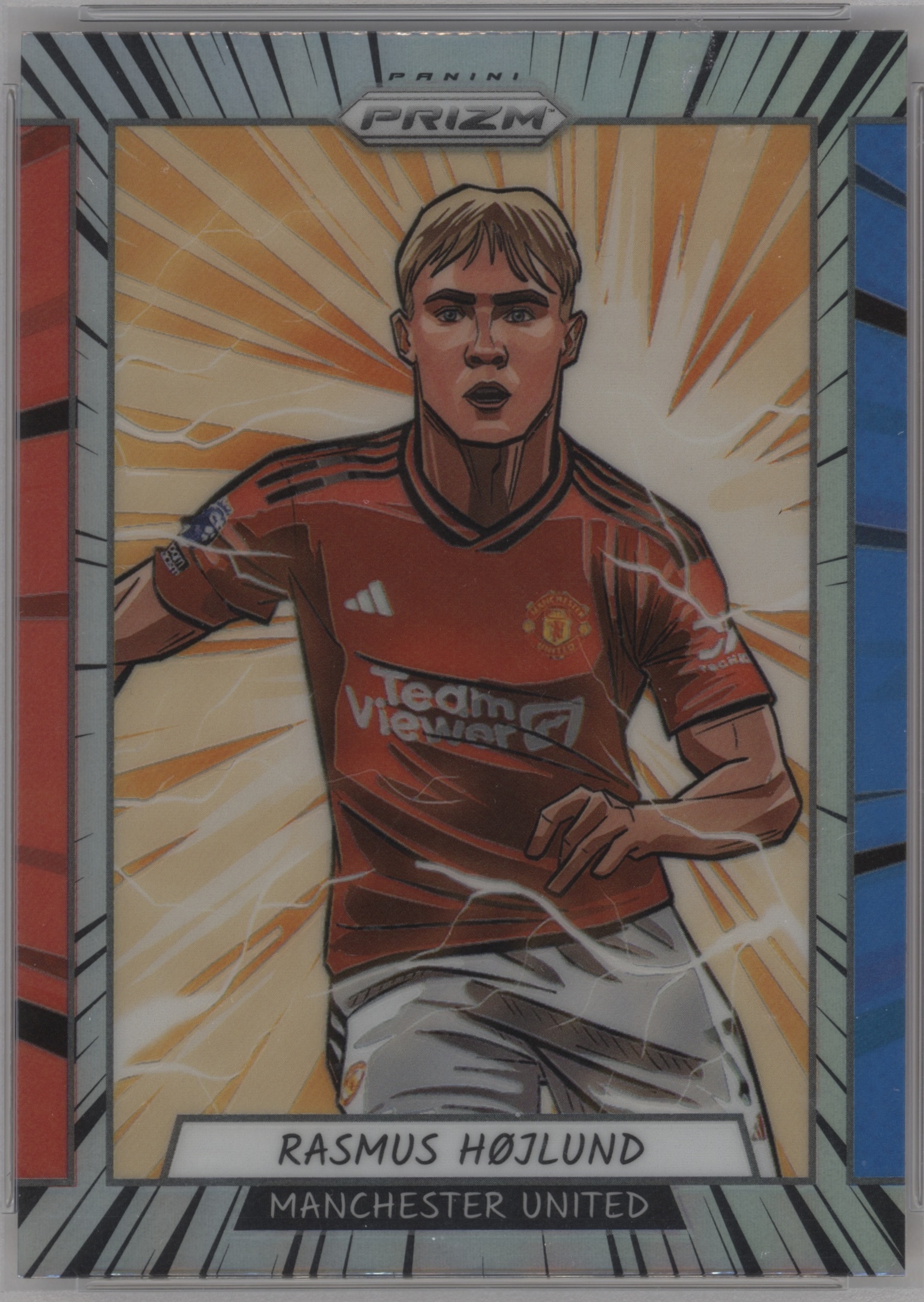 2023 Panini Prizm Premier League Soccer Rasmus Hojlund #8 PSA 10
