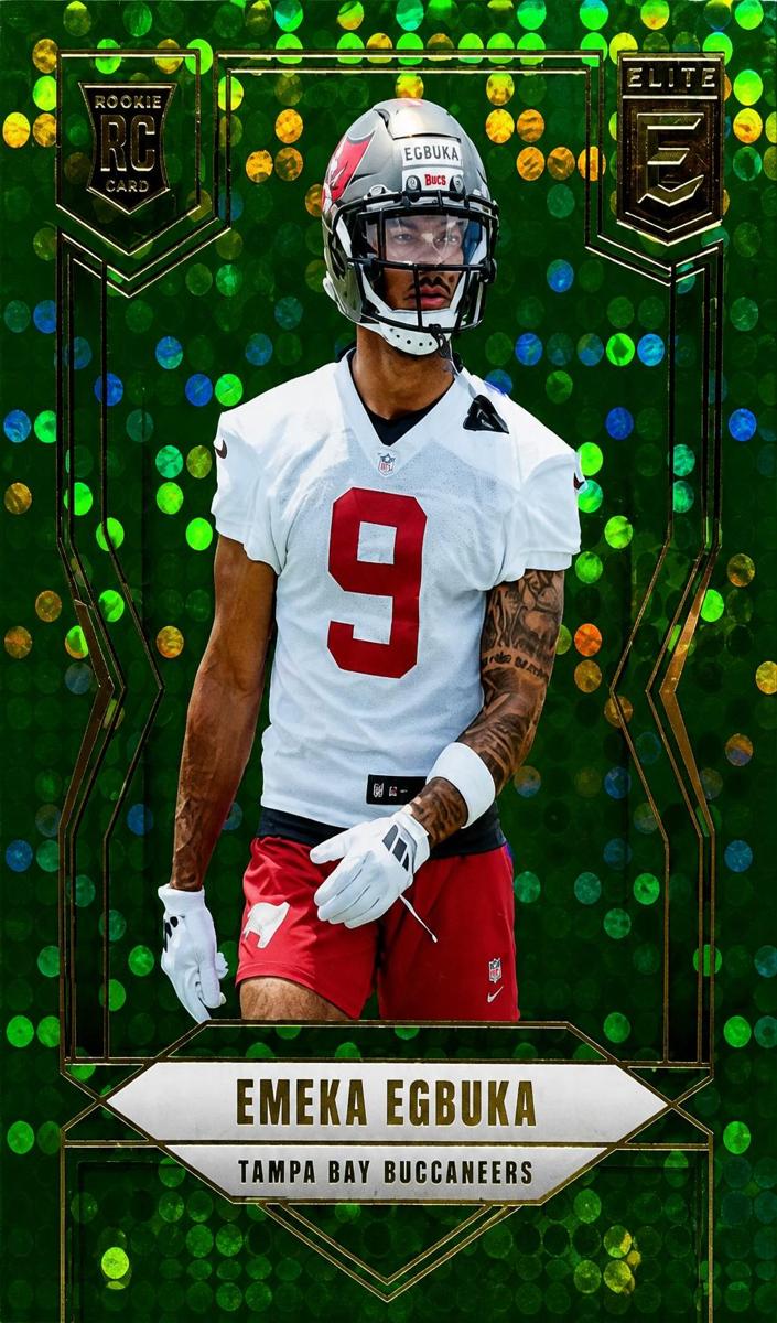 2025 Donruss Elite Football Green Disco Emeka Egbuka #102