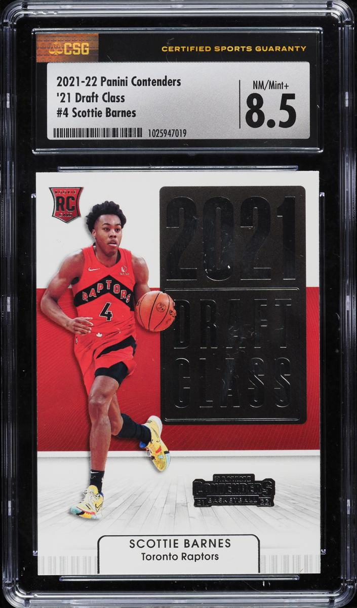 2021 Panini Contenders Basketball Scottie Barnes #4 SGC 9