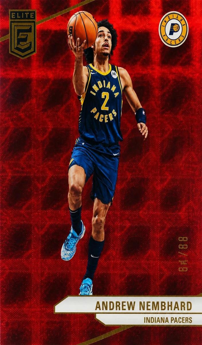 2023 Donruss Elite Basketball International Hyper Red Andrew Nembhard #83