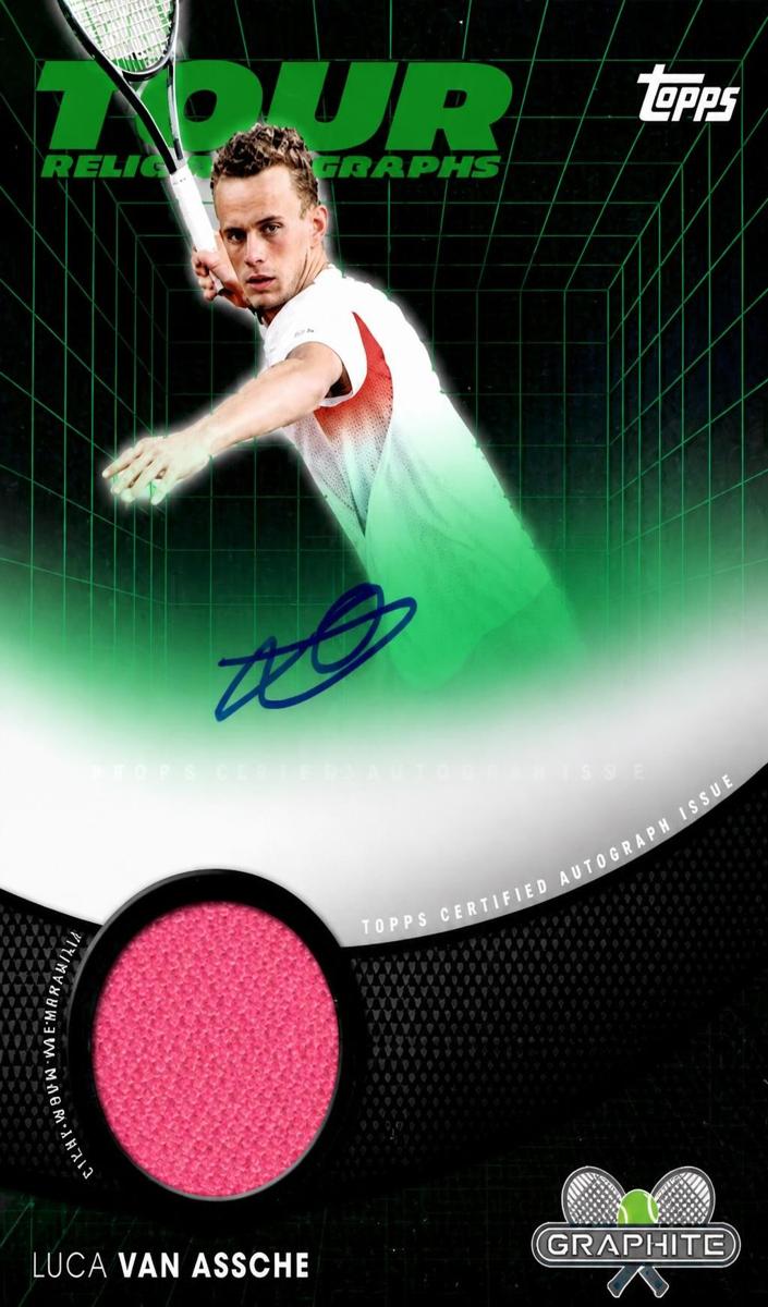 2026 Topps Graphite Tennis Green Refractor Luca Van Assche #TRA-LVA