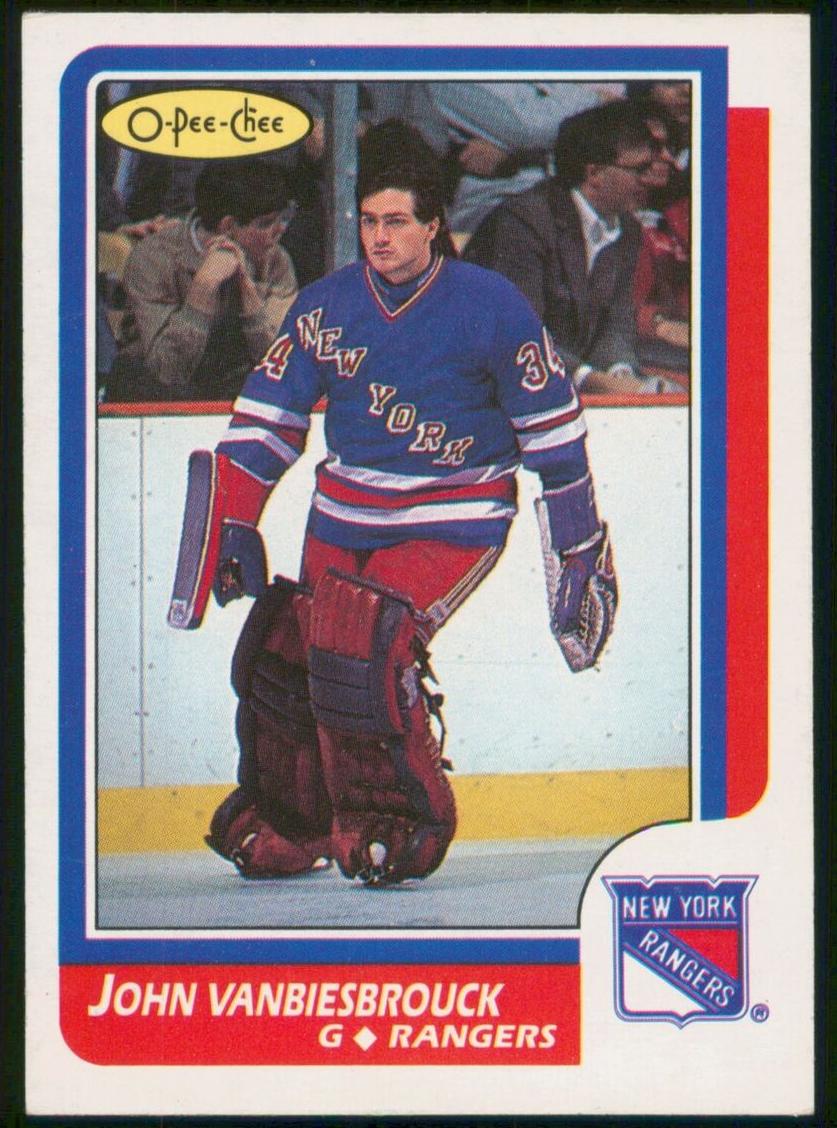 1986 O-Pee-Chee Hockey John Vanbiesbrouck #9 PSA 9