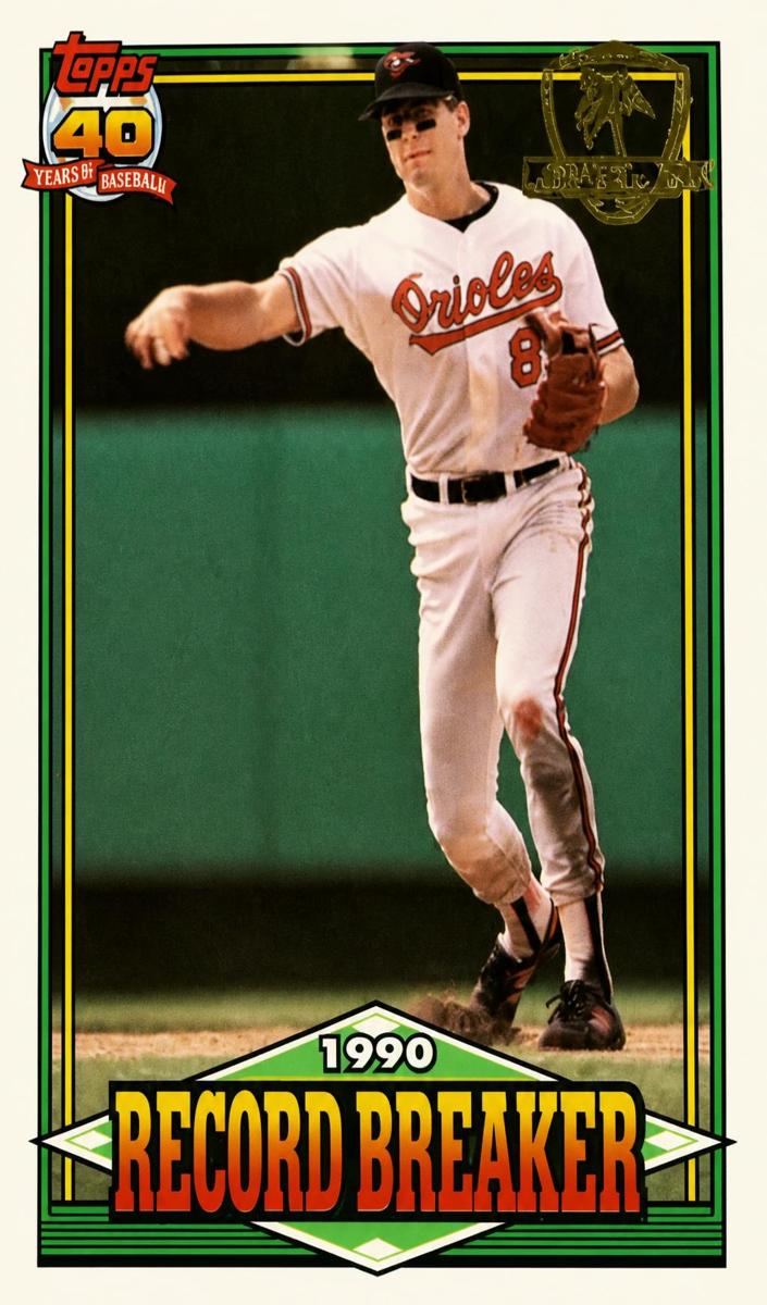 1991 Topps Baseball Record Breaker Cal Ripken #5 PSA 6