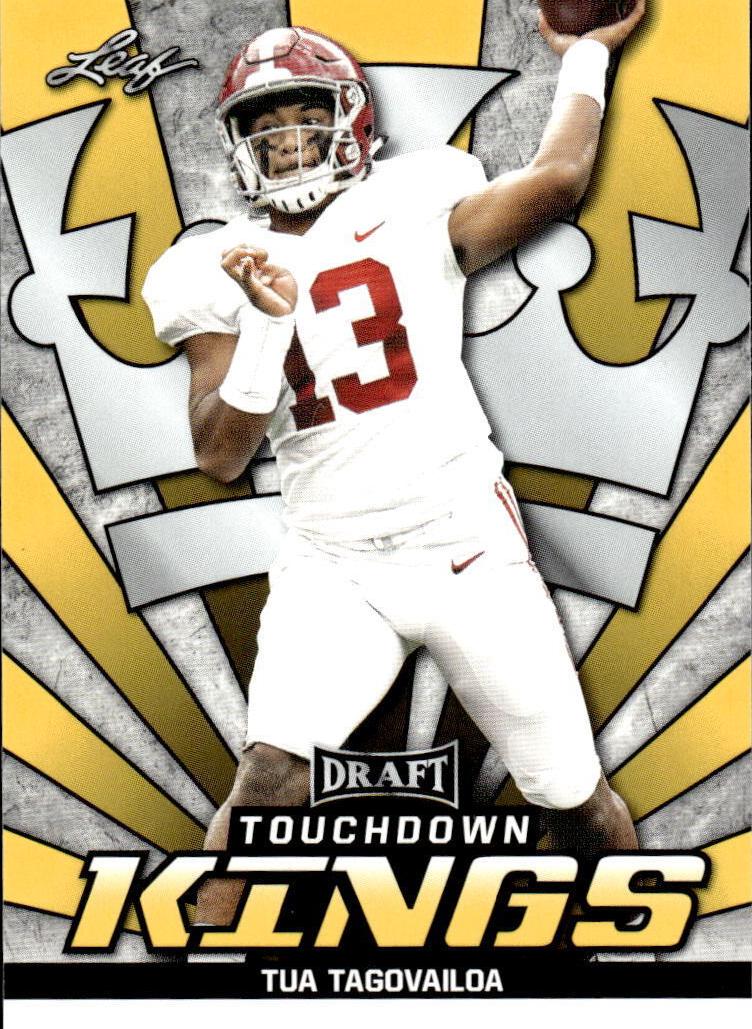 2020 Leaf Draft Football Gold Tua Tagovailoa #90 PSA 9