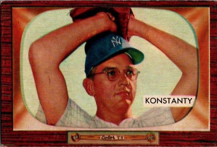1955 Bowman Baseball Jim Konstanty #231 PSA 6
