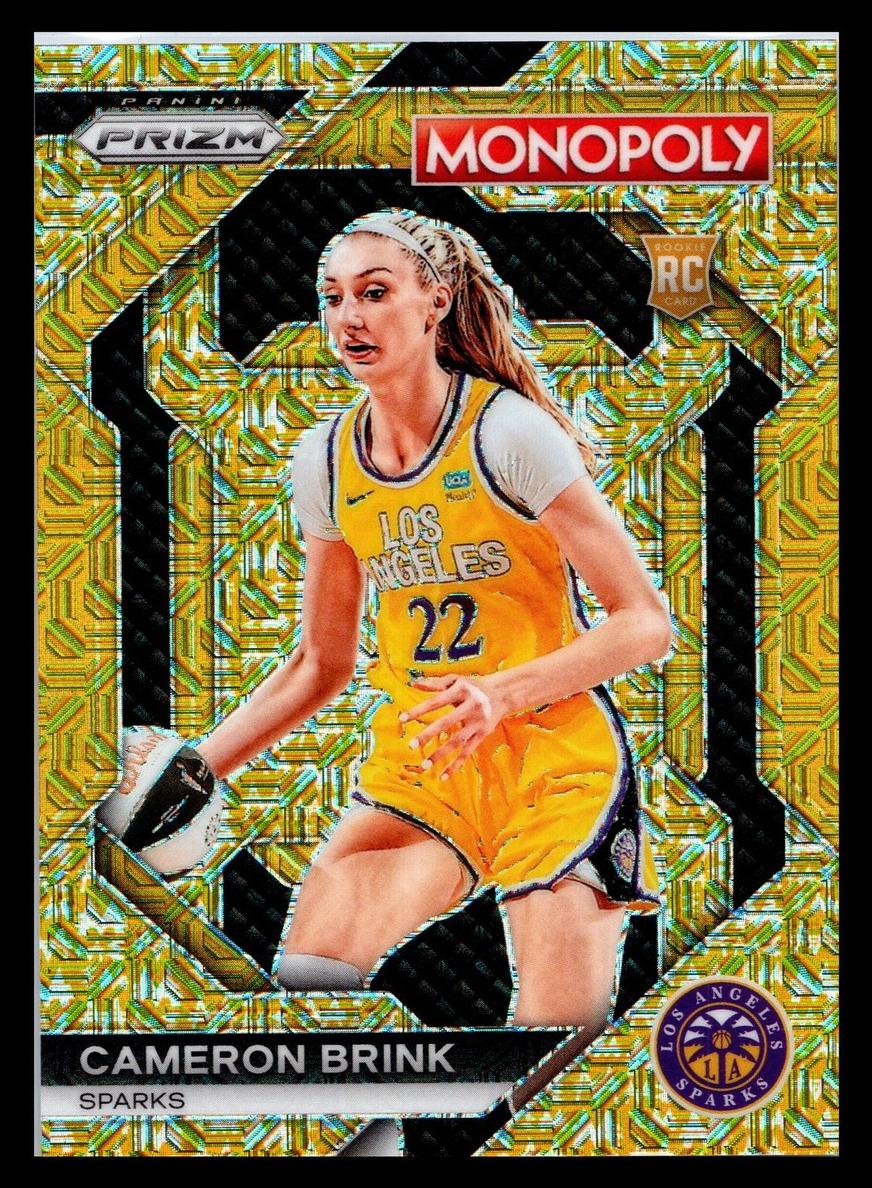 2024 Panini Prizm Monopoly WNBA Basketball Gold Millionaire Shimmer Cameron Brink #WNBA6