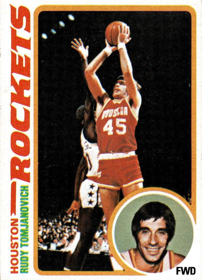 1978 Topps Basketball Rudy Tomjanovich #58