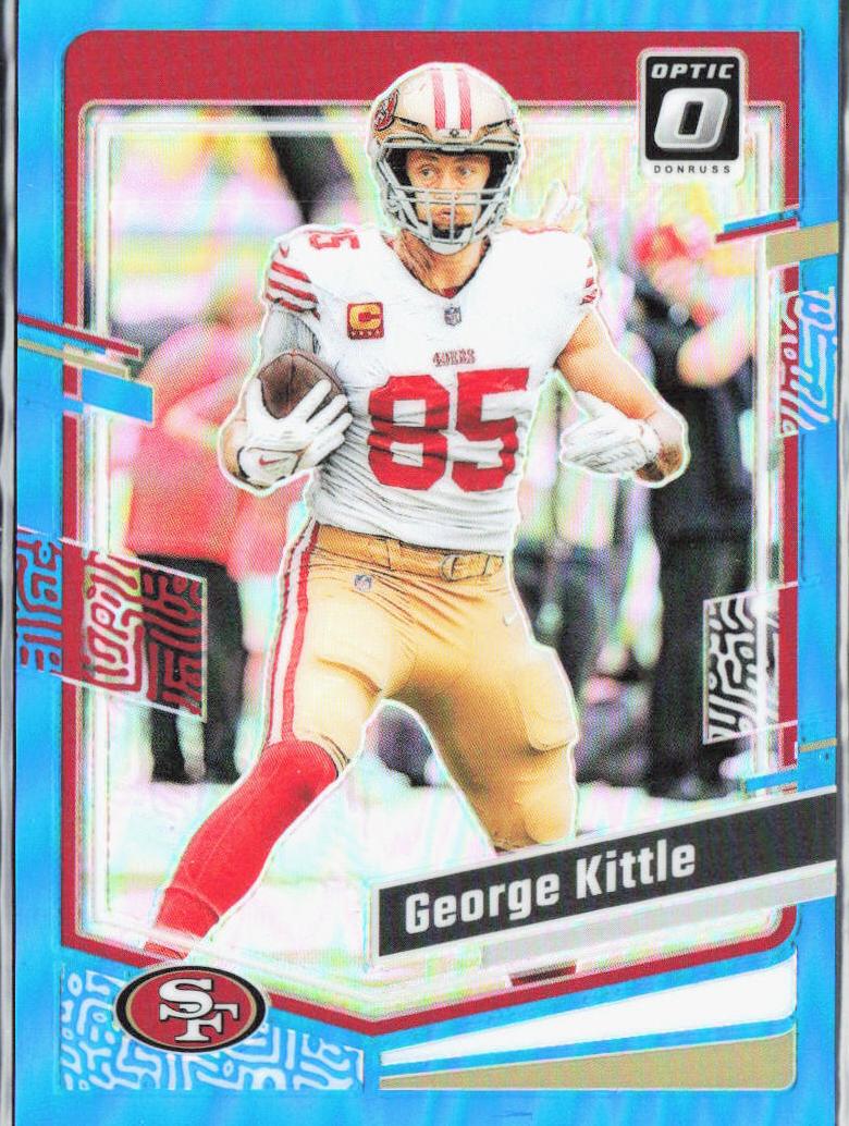 2023 Donruss Optic Football Aqua George Kittle #172