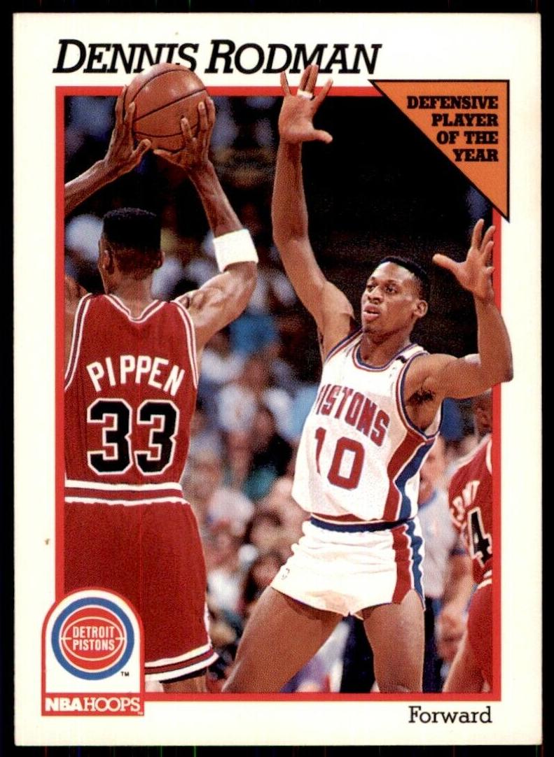 1991 Hoops Basketball Dennis Rodman #64