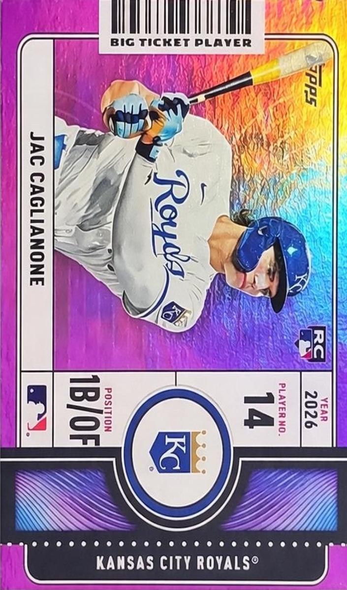 2026 Topps Baseball Pink Foil Jac Caglianone #BTP-22 PSA 9