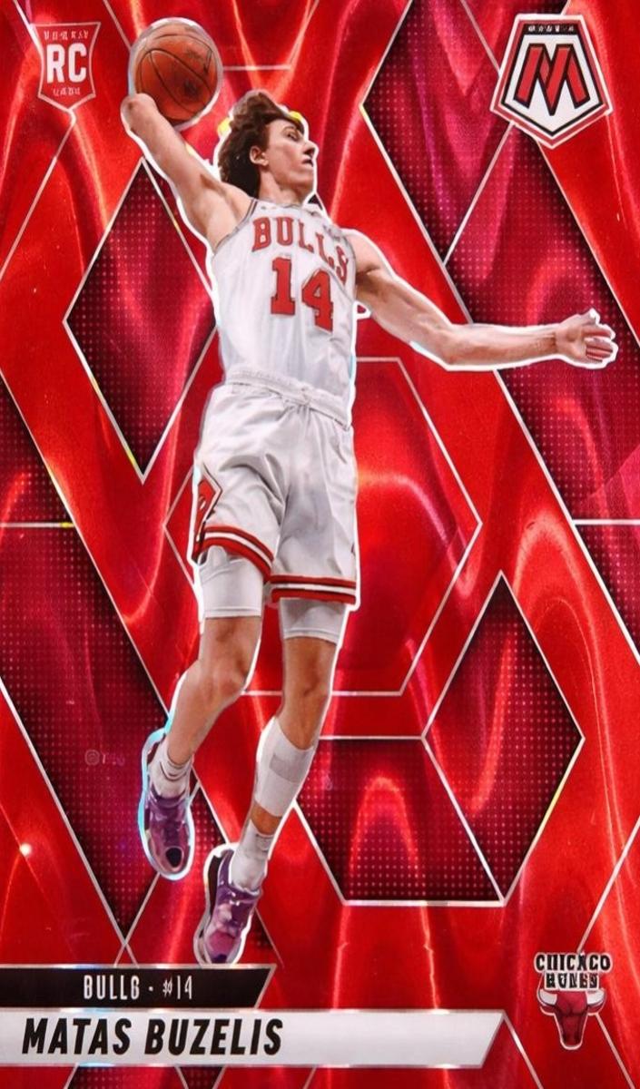 2024 Panini Mosaic Basketball Red Seismic Matas Buzelis #223