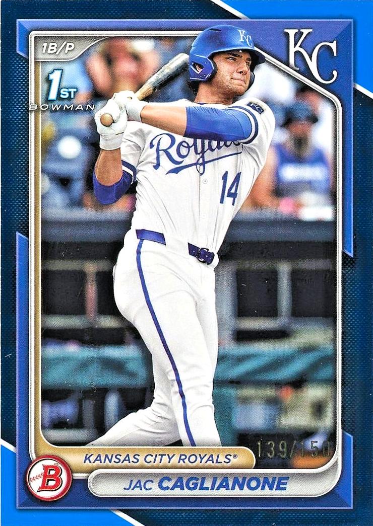 2024 Bowman Draft Baseball Blue Jac Caglianone #BD-8 PSA 8