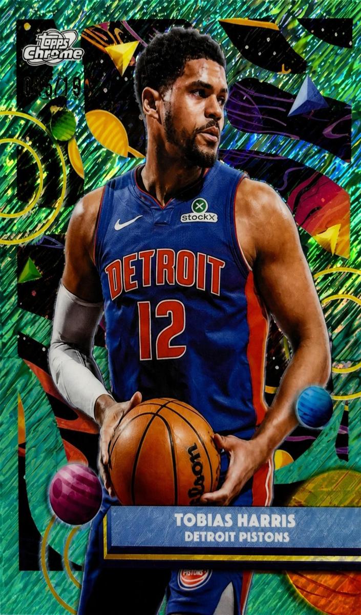 2025 Topps Cosmic Chrome Basketball Aqua Equinox Refractor Tobias Harris #106