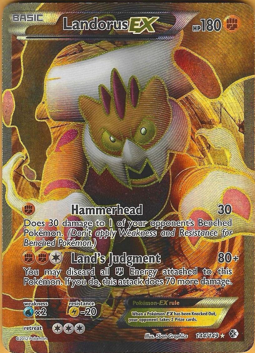 2012 Pokemon Black & White Boundaries Crossed Landorus #144