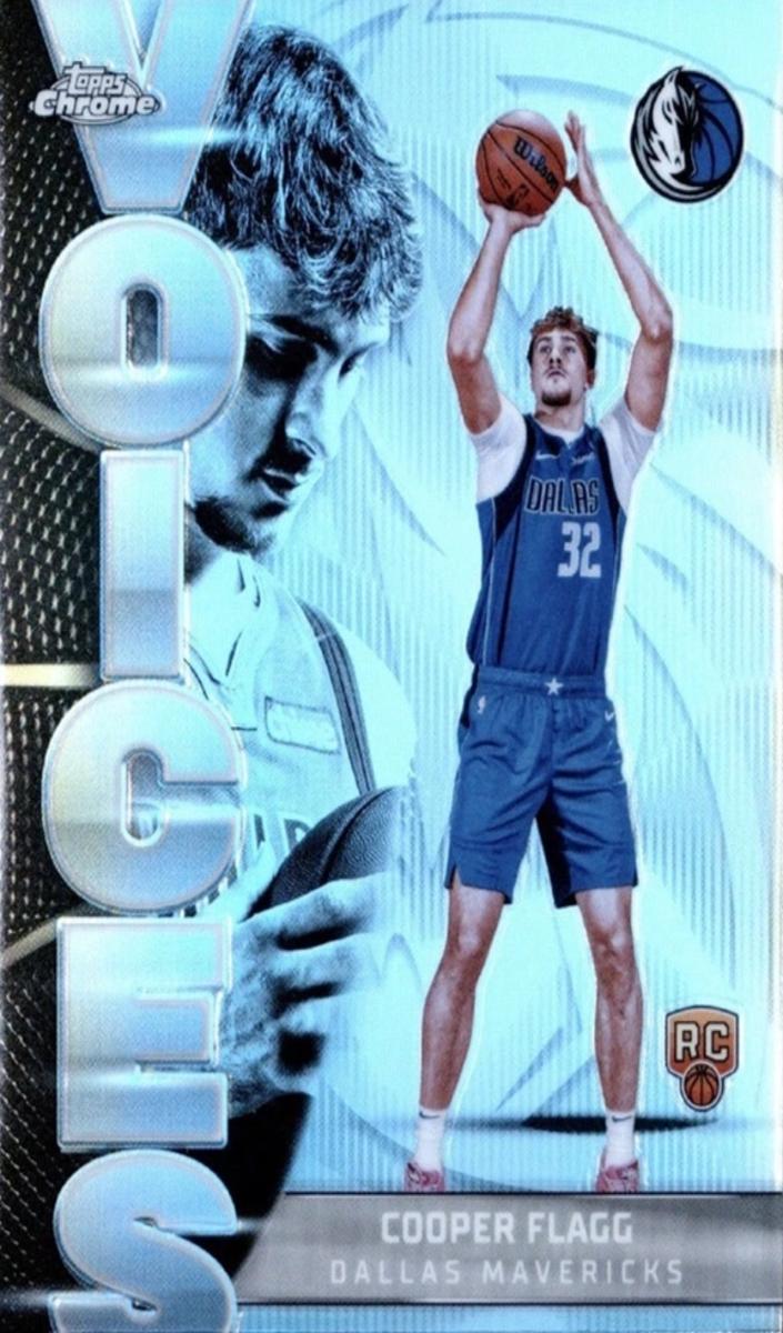 2025 Topps Chrome Basketball Refractor Cooper Flagg #VS-6 PSA 9