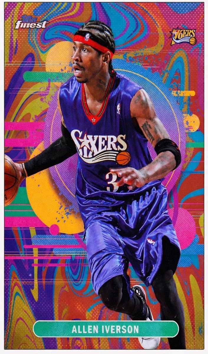 2025 Topps Finest Basketball Oil Spill Allen Iverson #191